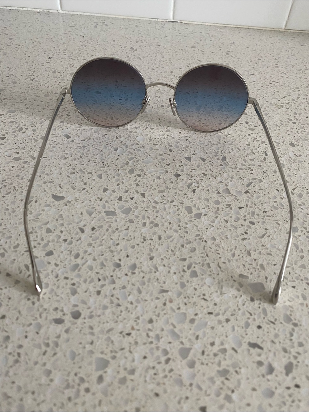 Isabel Marant Classic Round Blue Gradient Lens Sunglasses - Picture 4 of 5